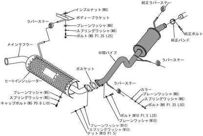 HKS リーガマックス トレイルマスター マツダ フレアクロスオーバー DBA-MS31S 2014/01〜2015/11 31021-AS001