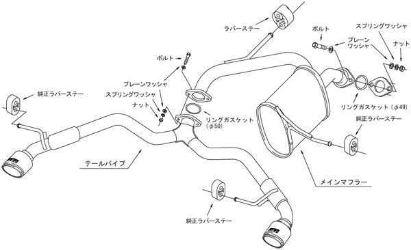 HKS リーガマックスプレミアム スズキ スイフトスポーツ CBA-ZC33S/4BA-ZC33S 2017/09〜 31021-AS003