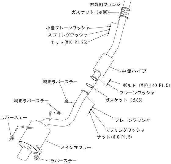HKS スーパーターボマフラー ニッサン スカイラインGT-R E-BCNR33 1995/01〜1998/12 31029-AN002