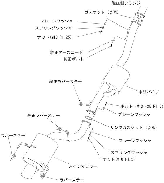 HKS スーパーターボマフラー ニッサン シルビア GF-S15 1999/01〜2002/08 31029-AN004