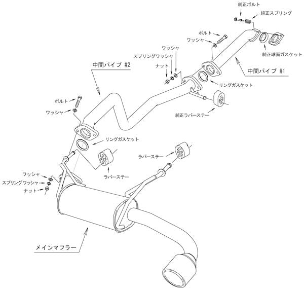 HKS スーパーターボマフラー スズキ ジムニー 3BA-JB64W 2018/07〜 31029-AS004