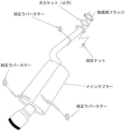 HKS スーパーターボマフラー マツダ RX-7 E-FD3S/GF-FD3S 1991/12〜2002/08 31029-AZ001