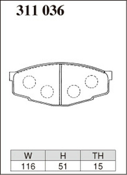DIXCEL ブレーキパッド Zタイプ トヨタ コロナ/コロナプレミオ AT141/RT141 1982/01〜1985/08 フロント左右セット 311036