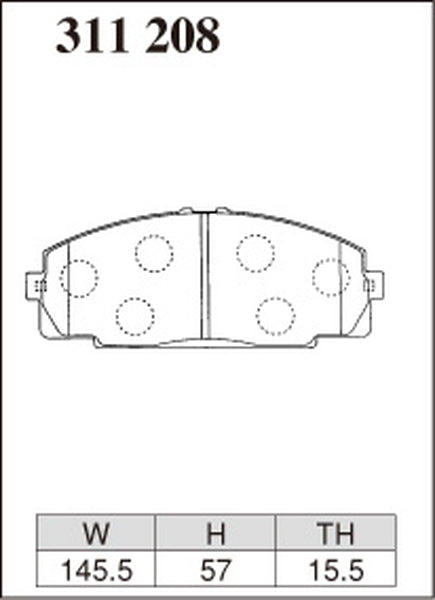 ディクセル Zタイプ フロント左右セット ブレーキパッド ツーリングハイエース RCH42V/LXH43V/LXH49V 311208 DIXCEL ブレーキパット