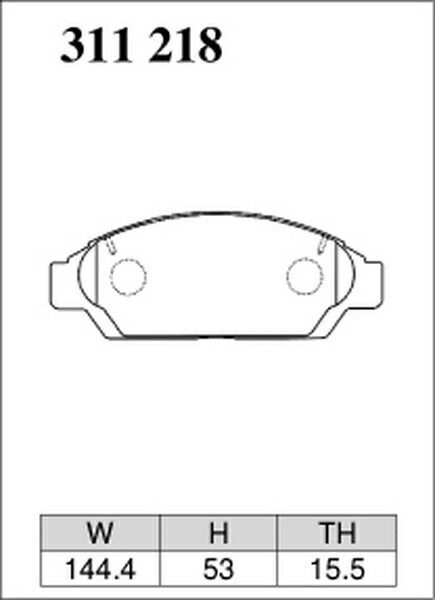 DIXCEL ブレーキパッド Mタイプ トヨタ ビスタ SV32/SV33 1990/07〜1994/06 フロント左右セット 311218