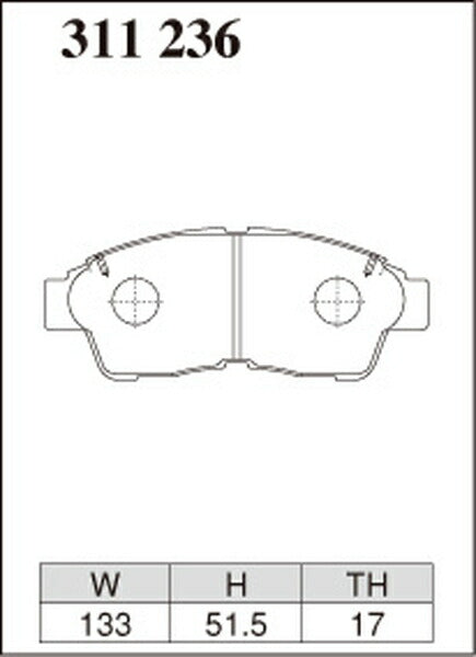 DIXCEL ブレーキパッド ECタイプ トヨタ カルディナ CT190G 1992/11〜1997/08 フロント左右セット 311236