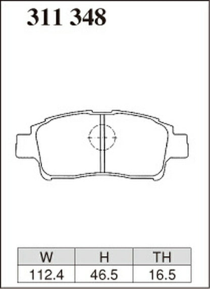 DIXCEL ブレーキパッド ESタイプ トヨタ プラッツ SCP11/NCP12 1999/08〜2005/11 フロント左右セット 311348