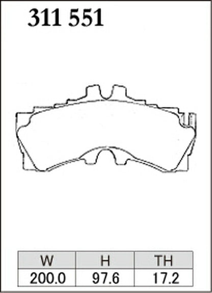 DIXCEL ブレーキパッド Zタイプ レクサス LS500/LS500h VXFA50/VXFA55/GVF50/GVF55 2017/10〜 フロント左右セット 311551