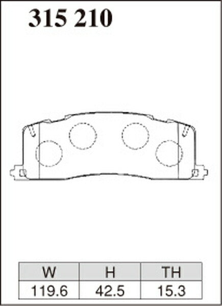 DIXCEL ブレーキパッド ECタイプ トヨタ エスティマ TCR10W/TCR20W 1993/02〜1996/08 リア左右セット 315210