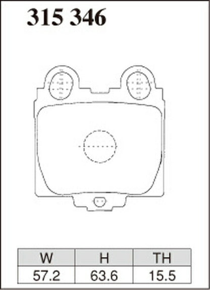 DIXCEL ブレーキパッド SP-βタイプ トヨタ マークIIブリット GX110W 2002/01〜2007/06 リア左右セット 315346