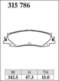 DIXCEL ブレーキパッド ECタイプ ランドクルーザー 250 TRJ250W GDJ250W 24/04〜 【315786】 リア左右セット
