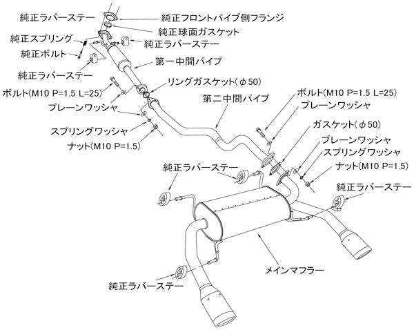 スイフトスポーツ ZC32S マフラー HKS リーガマックスプレミアム 32018