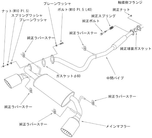 86 ZN6 マフラー HKS リーガマックスプレミアム 32018-AT040 ハチロク 