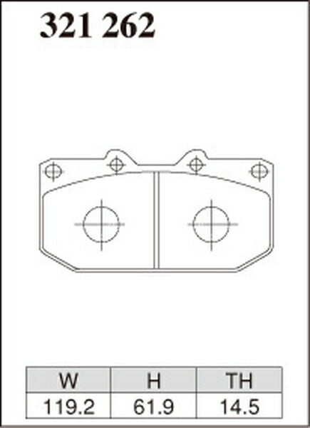 DIXCEL ブレーキパッド RAタイプ ニッサン シルビア S15 1999/01〜2002/09 フロント左右セット 321262