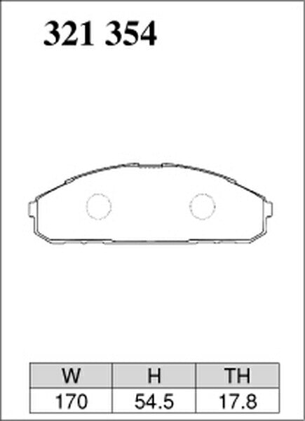 DIXCEL ブレーキパッド ECタイプ ニッサン サファリ WGY60/CGY60 1991/10〜1997/09 フロント左右セット 321354
