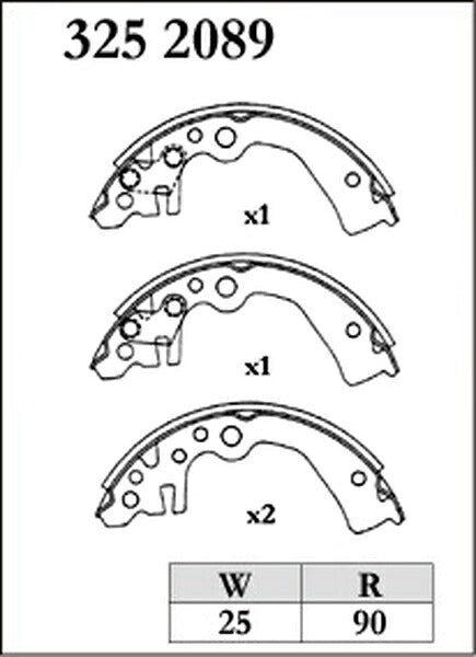 DIXCEL ブレーキシュー RGSタイプ ニッサン ノート E11/ZE11 2005/01〜2012/09 リア左右セット 3252089