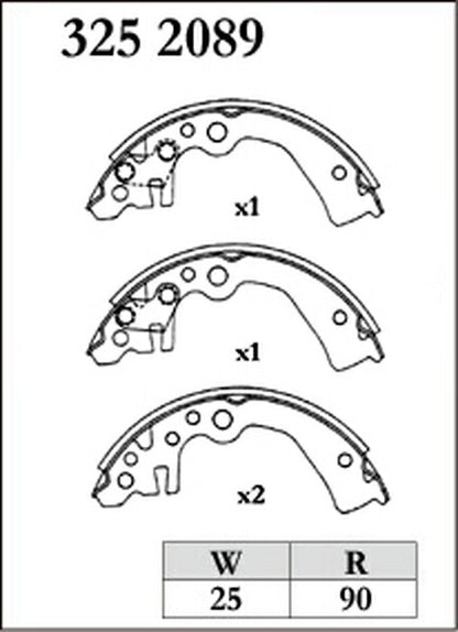 DIXCEL ブレーキシュー RGMタイプ ニッサン キューブ BZ11/YZ11 2002/10〜2008/10 リア左右セット 3252089