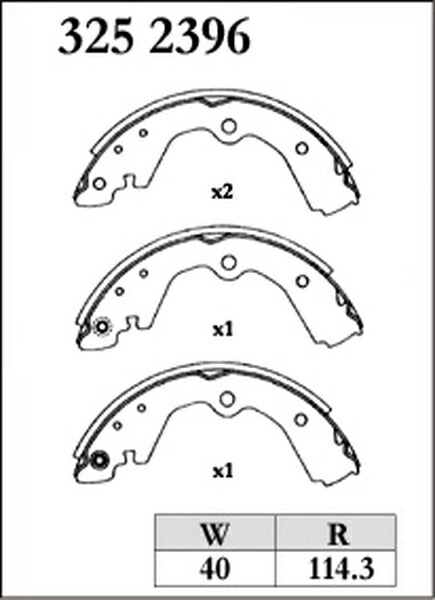 DIXCEL ブレーキシュー RGSタイプ ニッサン ADバン VFY10 1997/05〜1999/05 リア左右セット 3252396