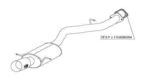 柿本改 Kakimoto.R RX-7 E GF-FD3S 1991/12〜2002/8 【ZS301】 マフラー カキモト カキモト カキモトR