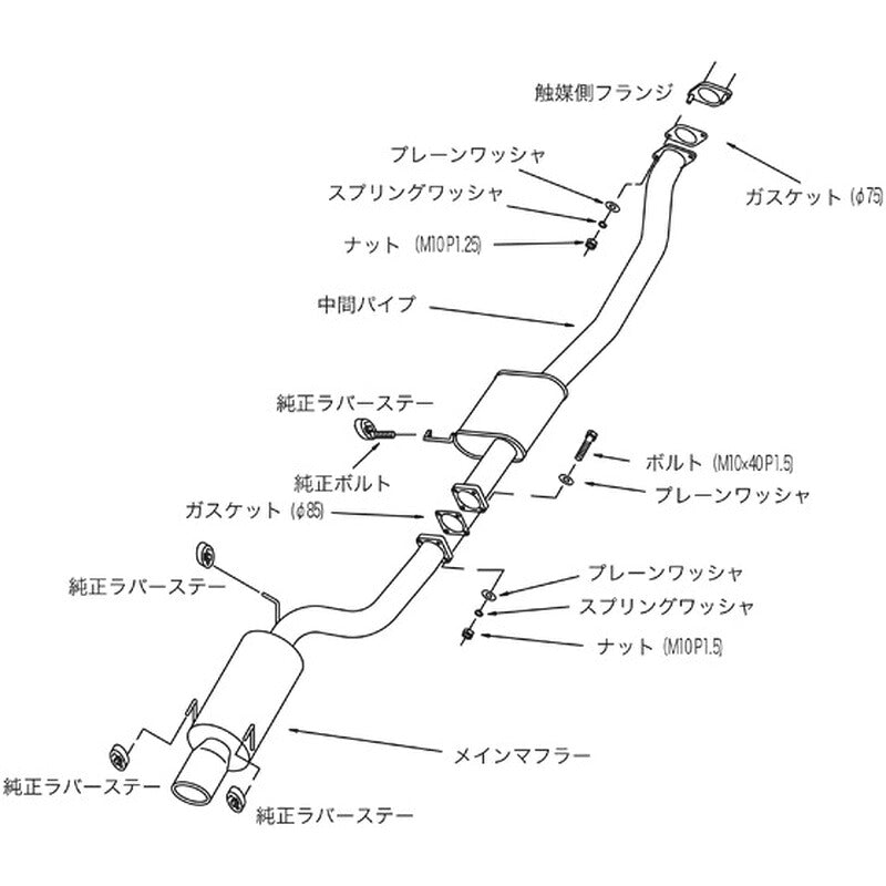 HKS silent Hi-Power スカイラインGT-R BNR32 89/08-94/12 【31019-AN011】 マフラー silent Hi-Power エッチケーエス サイレントハイパワー