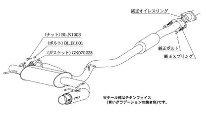 柿本改 Regu.06 & R インプレッサ CBA-GH8 2007/6〜2010/3 【B22329】 マフラー カキモト カキモト レグ06 & R