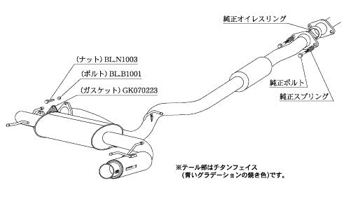柿本改 Regu.06 & R インプレッサ CBA-GH8 2010/4〜2011/12 【B22329】 マフラー カキモト カキモト レグ06 & R