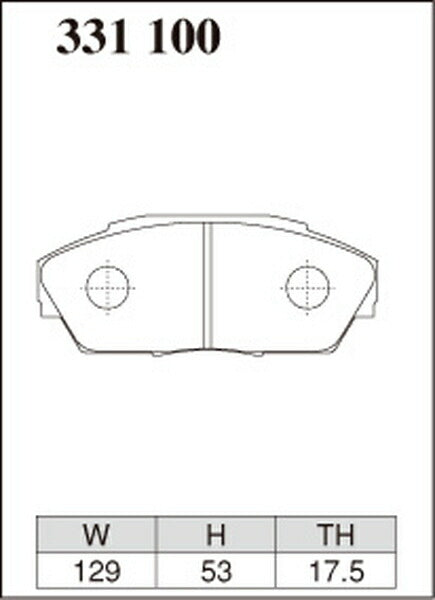 DIXCEL ブレーキパッド ESタイプ ホンダ インテグラ DA6/DA8/DB1 1989/04〜1993/06 フロント左右セット 331100