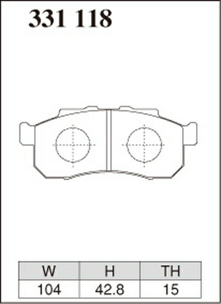 DIXCEL ブレーキパッド ECタイプ ホンダ アクティ HA6/HA7 1999/05〜2009/12 フロント左右セット 331118