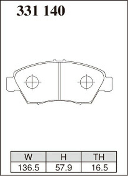 DIXCEL ブレーキパッド Zタイプ ホンダ シビック ES2/ET2 2000/09〜2005/09 フロント左右セット 331140
