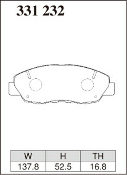 DIXCEL ブレーキパッド Mタイプ ホンダ CR-V RD4 2001/10〜2006/10 フロント左右セット 331232