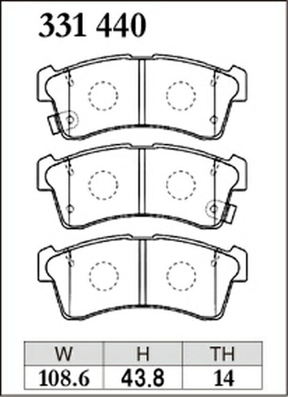 DIXCEL ブレーキパッド Zタイプ ホンダ N-ONE JG3/JG4 2020/11〜 フロント左右セット 331440