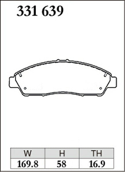 DIXCEL ブレーキパッド ECタイプ ホンダ レジェンド KC2 2015/01〜 フロント左右セット 331639
