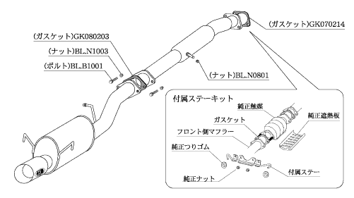 RX-7 FC3S マフラー 柿本改 カキモトR ZS302 KAKIMOTO RACING