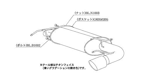 柿本改 Class KR インプレッサ DBA-GH6 2010/4〜2011/12 【B71328】 マフラー カキモト カキモト クラスKR