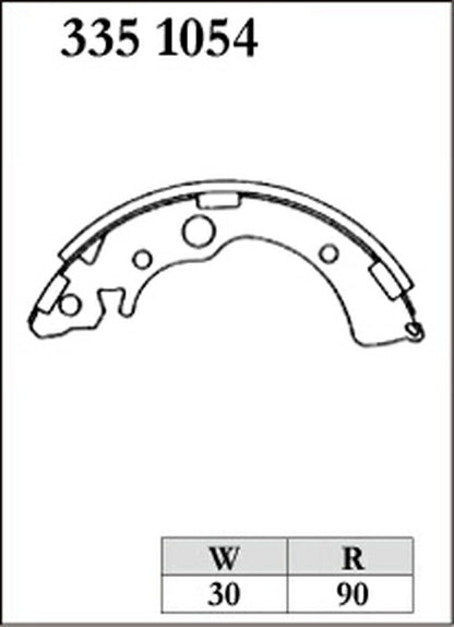 DIXCEL ブレーキシュー RGSタイプ ホンダ シビックフェリオ EK2 1995/09〜2000/09 リア左右セット 3351054