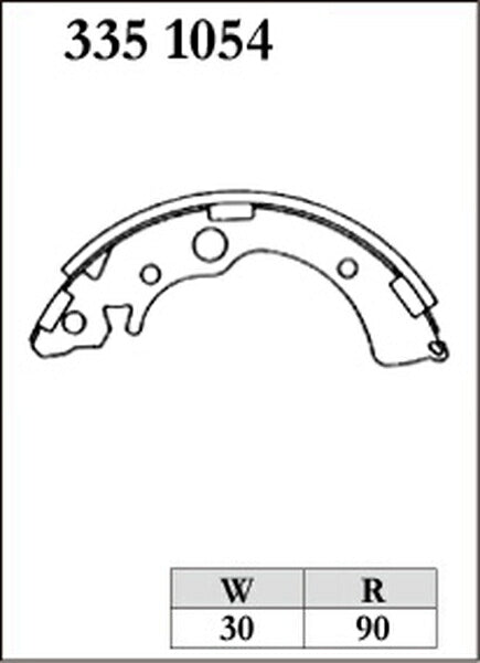 DIXCEL ブレーキシュー RGSタイプ ホンダ インテグラ DC1 1993/06〜2001/07 リア左右セット 3351054