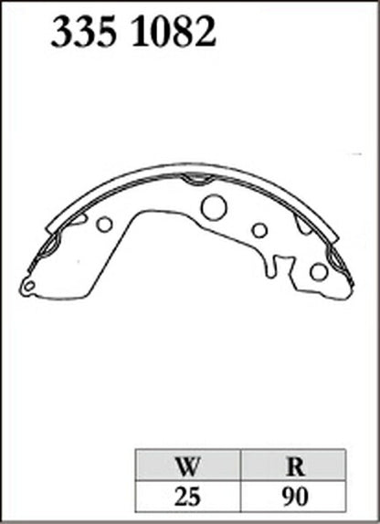 DIXCEL ブレーキシュー RGSタイプ ホンダ ライフ JB7 2003/09〜2008/11 リア左右セット 3351082
