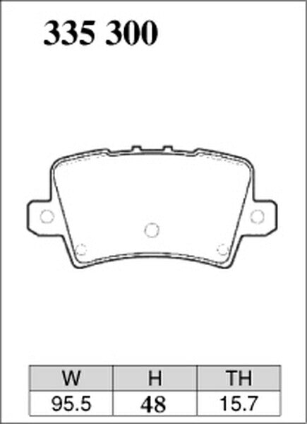 DIXCEL ブレーキパッド Zタイプ ホンダ シビックタイプRユーロ FN2 2009/11〜 リア左右セット 335300