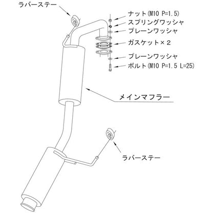 HKS silent Hi-Power ノート NISMO HE12 16/11-20/11 【32016-AN018】 マフラー silent Hi-Power エッチケーエス サイレントハイパワー