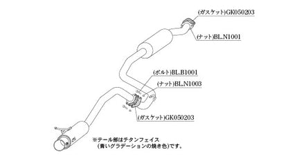 柿本改 GTbox 06&S センター付 スイフト DBA-ZC13S 2017/1〜2020/5 【S44347S】 マフラー カキモト カキモト GTボックス 06&S センター付