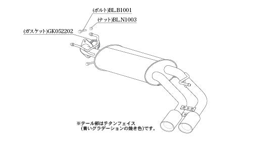 柿本改 Class KR インプレッサXV ハイブリッド 5AA-GTE 2018/10〜2023/4 【B71358】 マフラー カキモト カキモト クラスKR