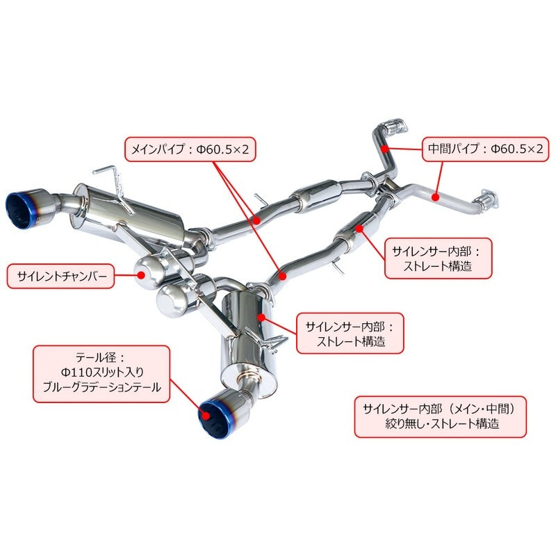HKS Super Turbo Muffler フェアレディZ RZ34 23/08-26/07 【31029-AN014】 マフラー Super Turbo Muffler エッチケーエス スーパーターボマフラー