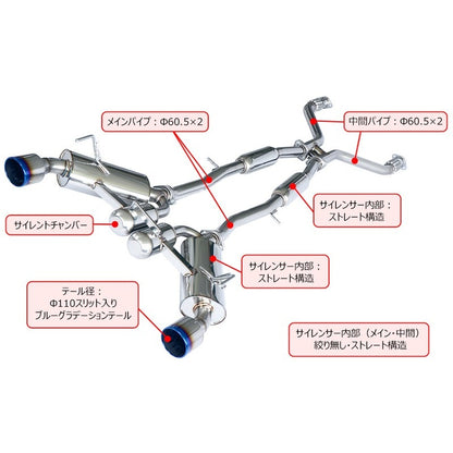 HKS Super Turbo Muffler フェアレディZ RZ34 23/08-26/07 【31029-AN014】 マフラー Super Turbo Muffler エッチケーエス スーパーターボマフラー