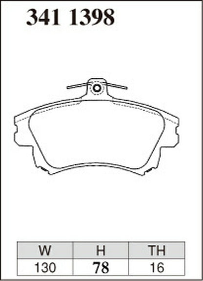 DIXCEL ブレーキパッド Zタイプ ミツビシ コルトラリーアートバージョンR Z27AG 2006/05〜 フロント左右セット 3411398