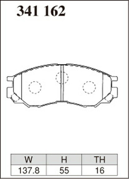 DIXCEL ブレーキパッド Mタイプ ミツビシ デリカカーゴ PA3V/PA5V 1994/03〜2007/01 フロント左右セット 341162