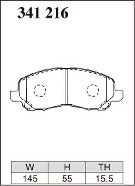 DIXCEL ブレーキパッド Sタイプ ミツビシ ギャラン/アスパイア EA3A 2000/05〜2002/07 フロント左右セット 341216