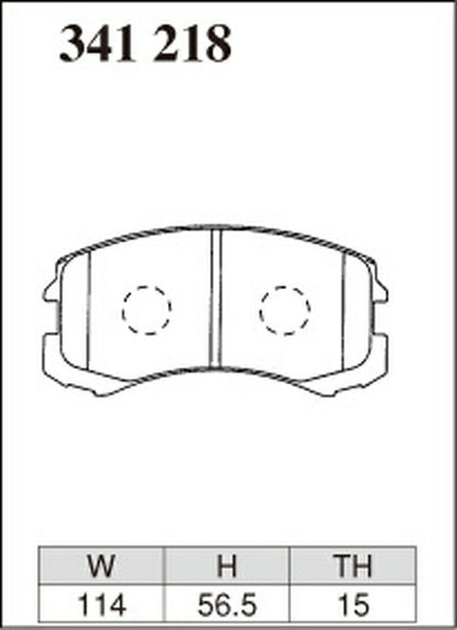 DIXCEL ブレーキパッド Zタイプ ミツビシ ランサー/ランサーセディア CS5A 2000/03〜2004/11 フロント左右セット 341218