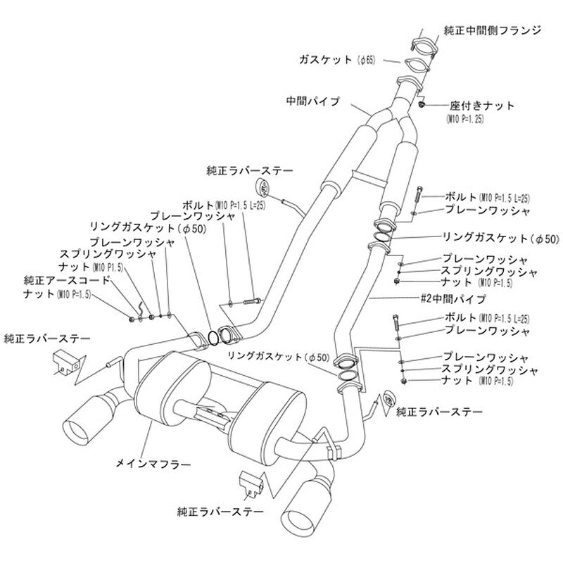 HKS Super Sound Master フェアレディZ ロードスター HZ33 07/01-08/11 【32023-AN002】 マフラー Super Sound Master エッチケーエス スーパーサウンドマスター