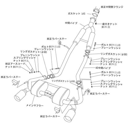 HKS Super Sound Master フェアレディZ ロードスター HZ33 07/01-08/11 【32023-AN002】 マフラー Super Sound Master エッチケーエス スーパーサウンドマスター