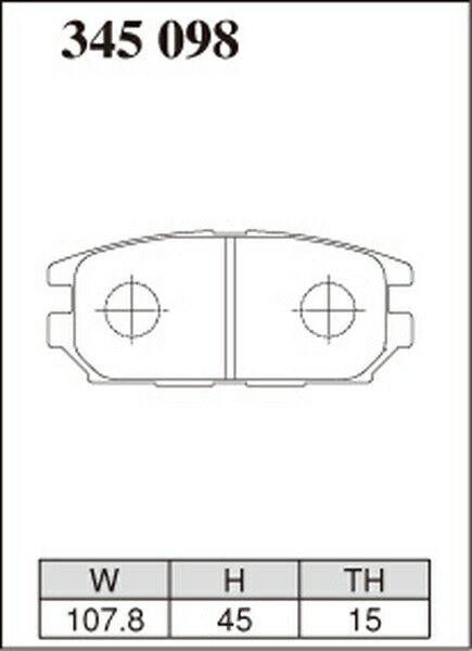 DIXCEL ブレーキパッド Mタイプ ミツビシ シャリオグランディス N86W/N96W 1997/08〜2003/05 リア左右セット 345098